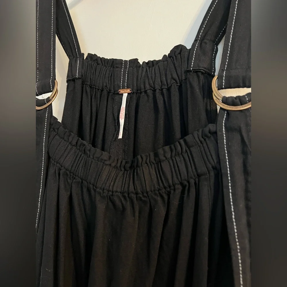 Free People Black Machu Barrel Midi Dress - Picture 7 of 13